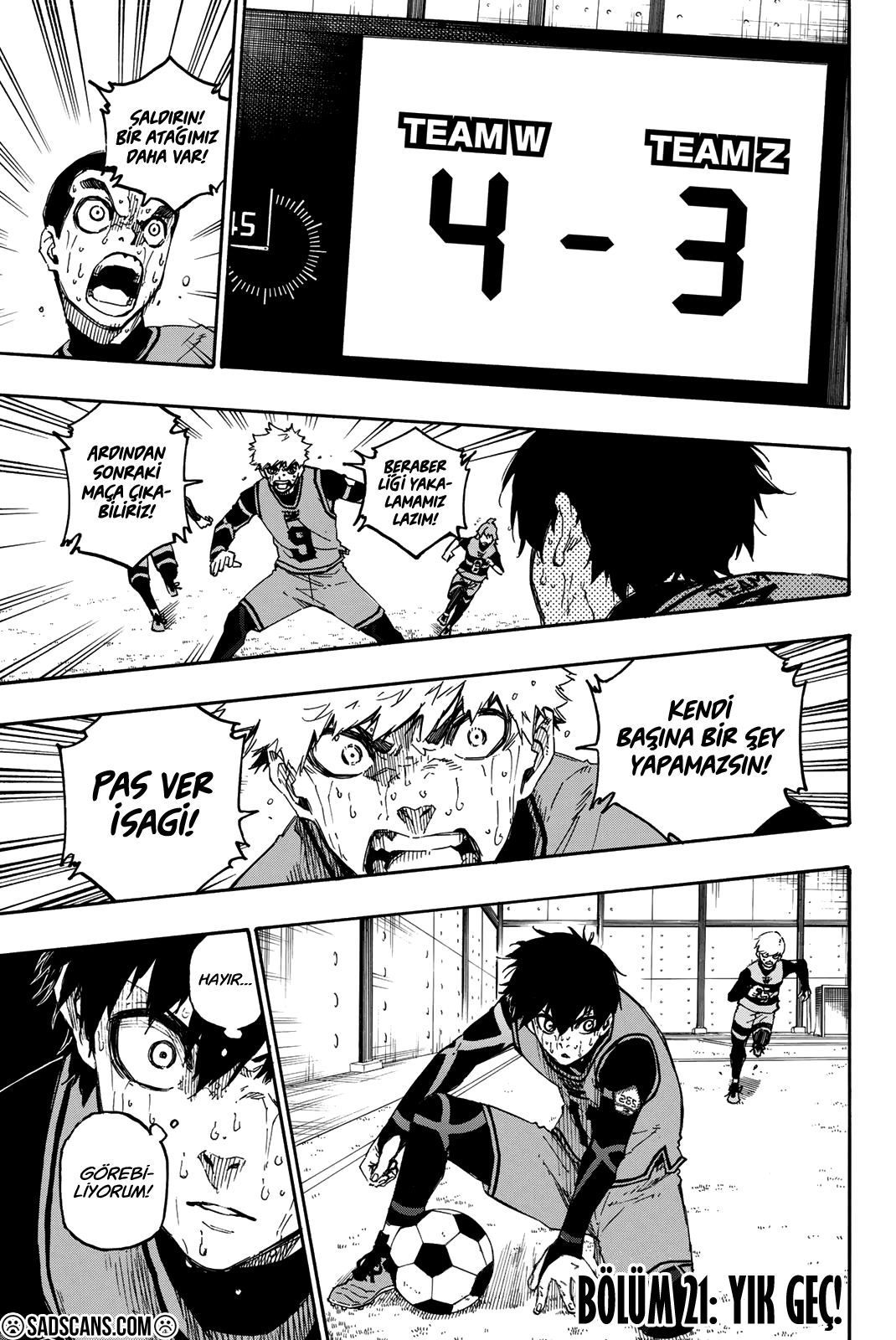 Blue Lock Bölüm 21 - Sayfa 1 manga oku