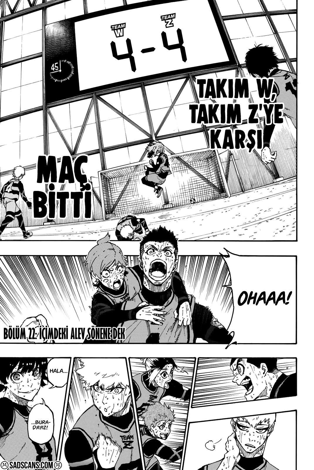 Blue Lock Bölüm 22 - Sayfa 1 manga oku