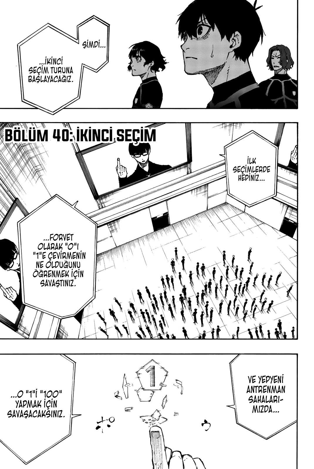 Blue Lock Bölüm 40 - Sayfa 1 manga oku