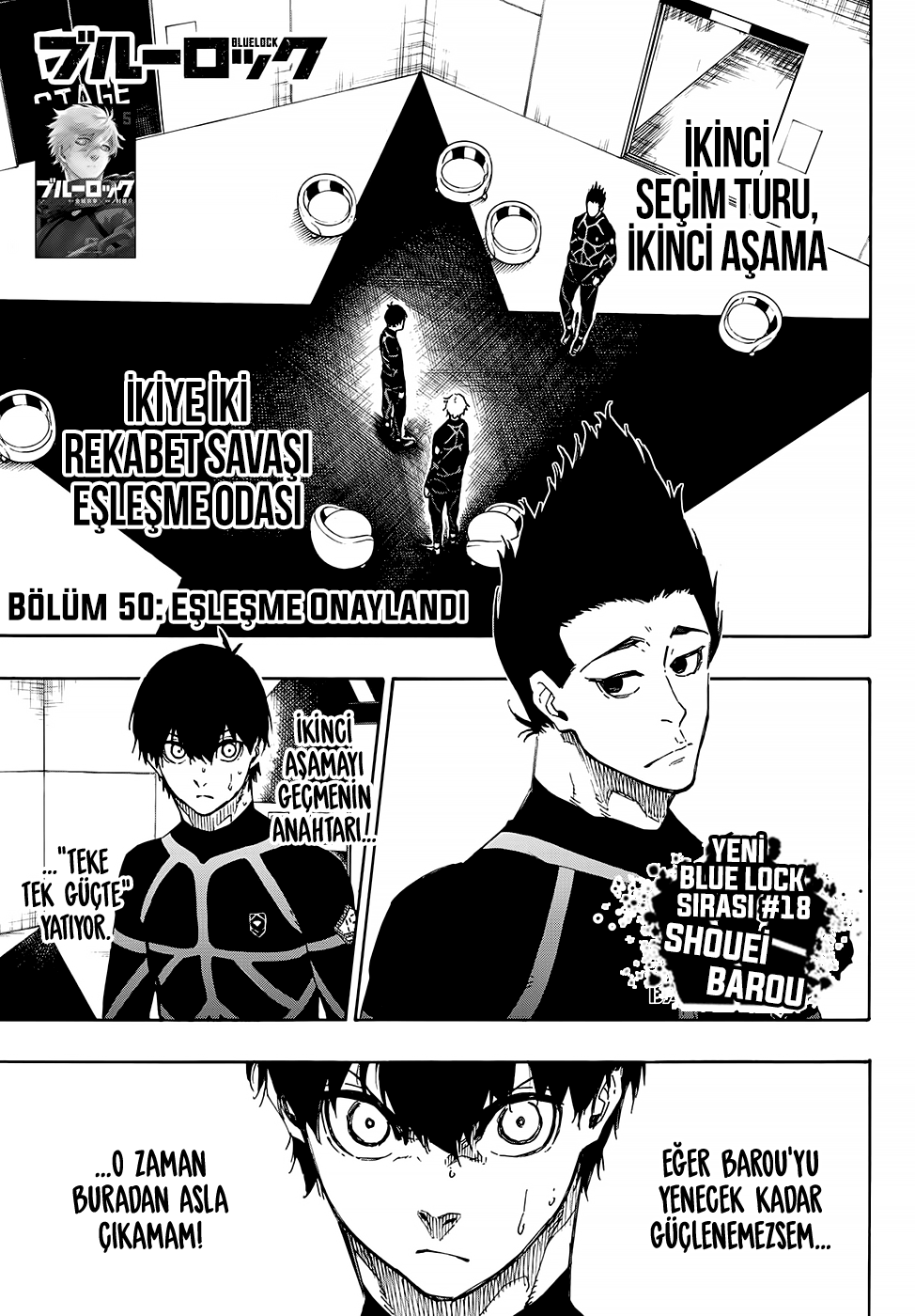 Blue Lock Bölüm 50 - Sayfa 1 manga oku