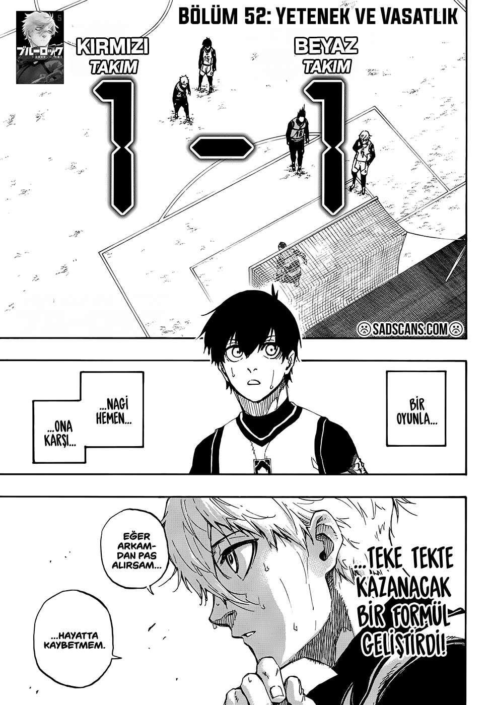 Blue Lock Bölüm 52 - Sayfa 1 manga oku