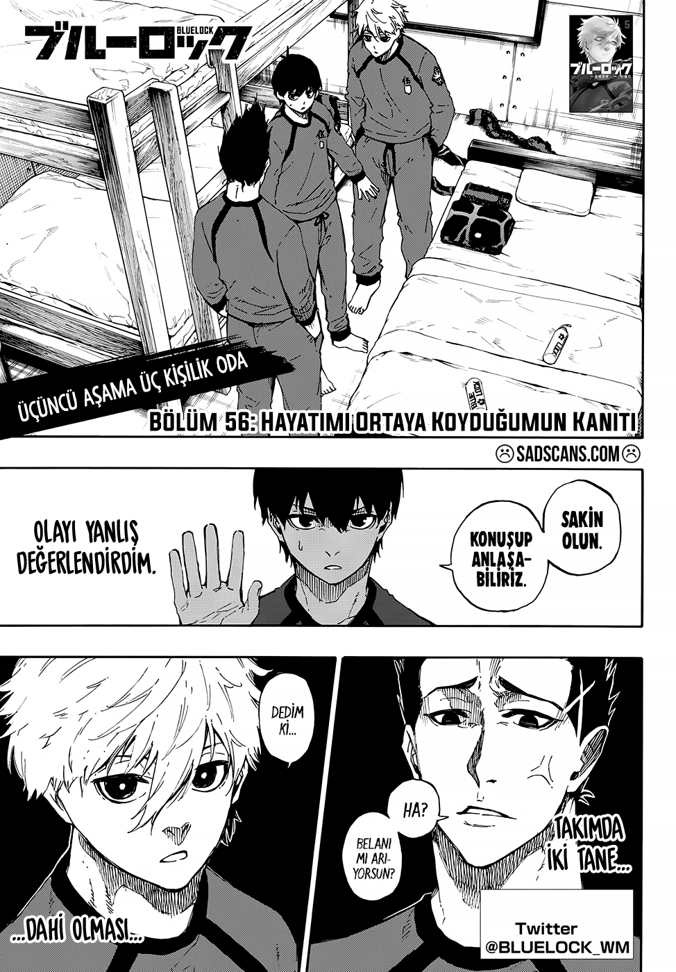 Blue Lock Bölüm 56 - Sayfa 1 manga oku