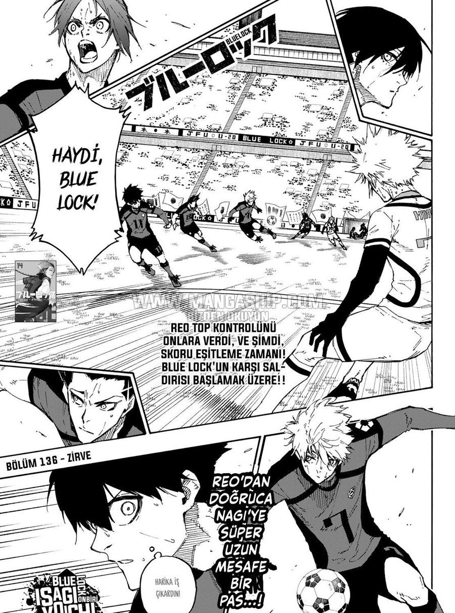 Blue Lock Bölüm 136 - Sayfa 1 manga oku