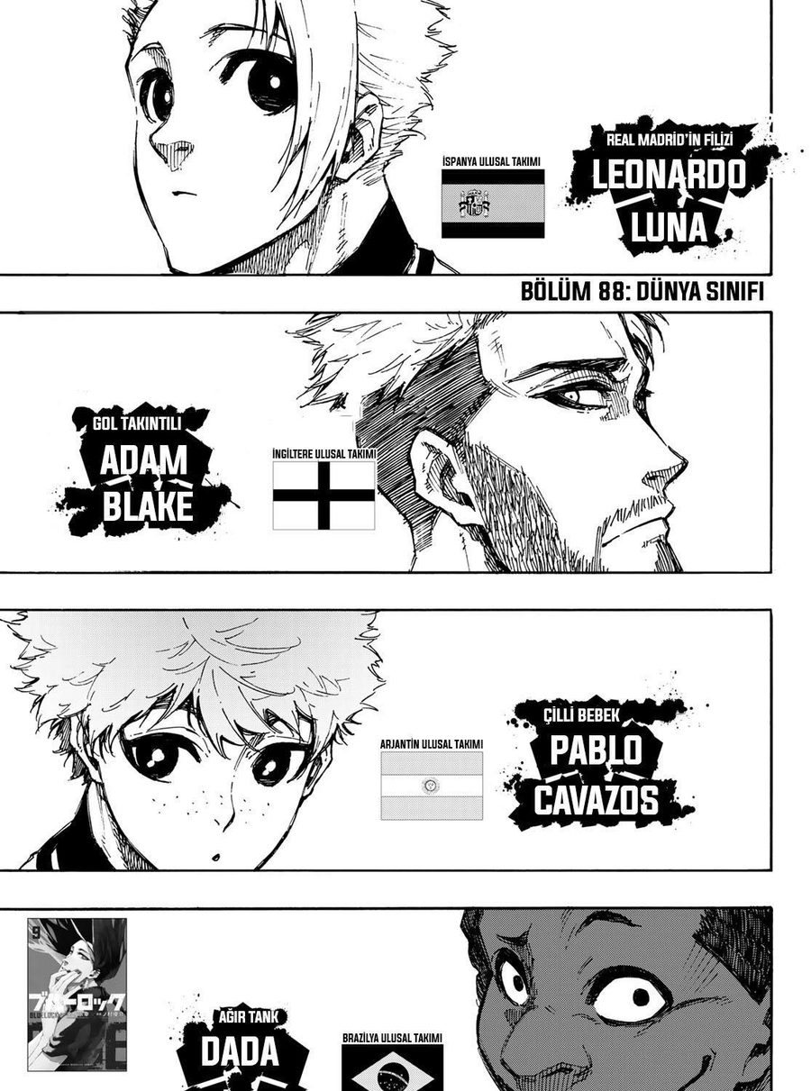 Blue Lock Bölüm 88 - Sayfa 1 manga oku