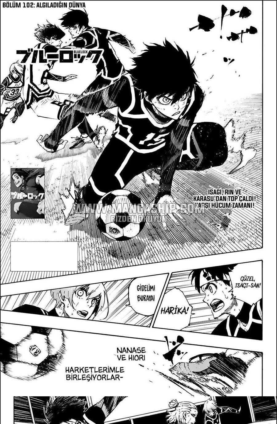 Blue Lock Bölüm 102 - Sayfa 1 manga oku