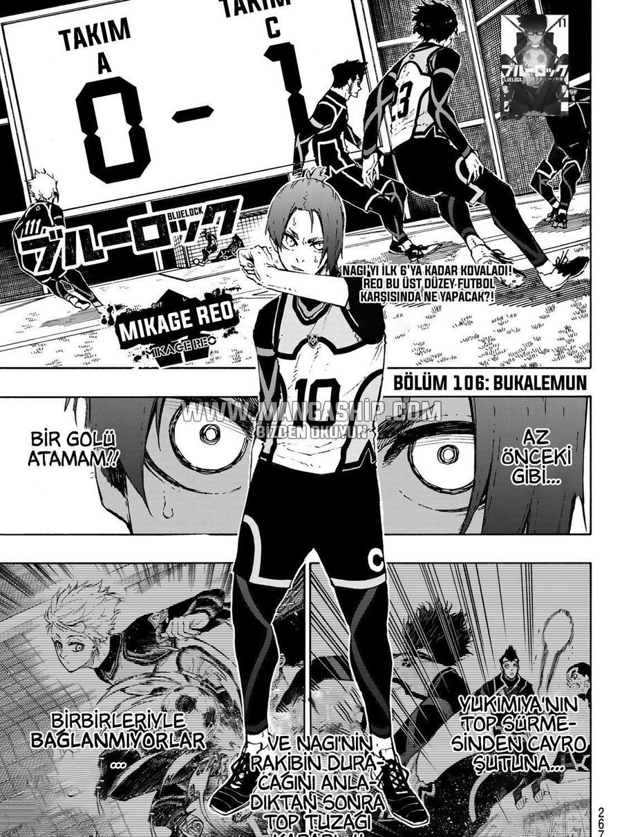 Blue Lock Bölüm 106 - Sayfa 1 manga oku