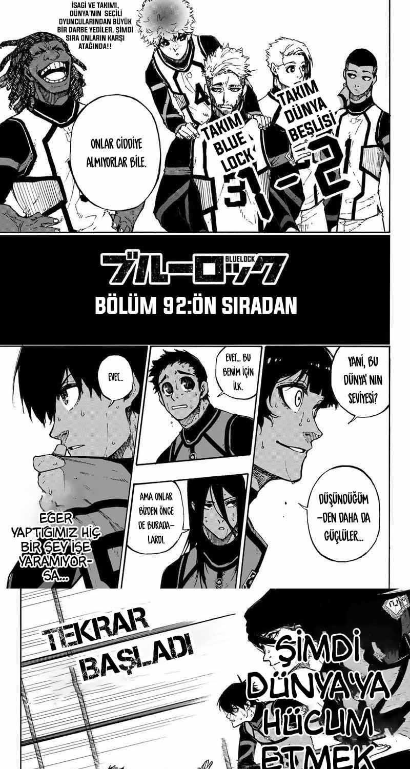 Blue Lock Bölüm 92 - Sayfa 1 manga oku