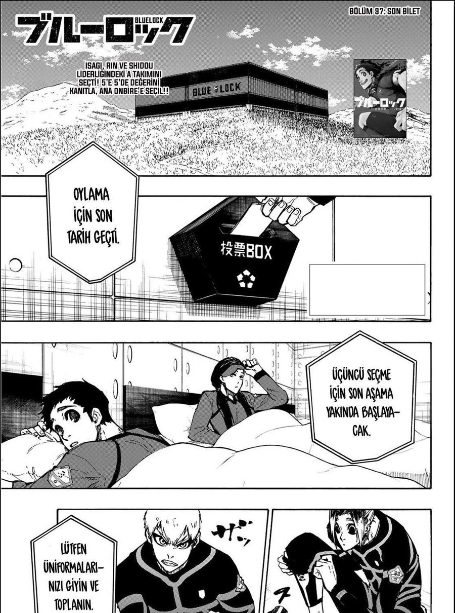 Blue Lock Bölüm 97 - Sayfa 1 manga oku