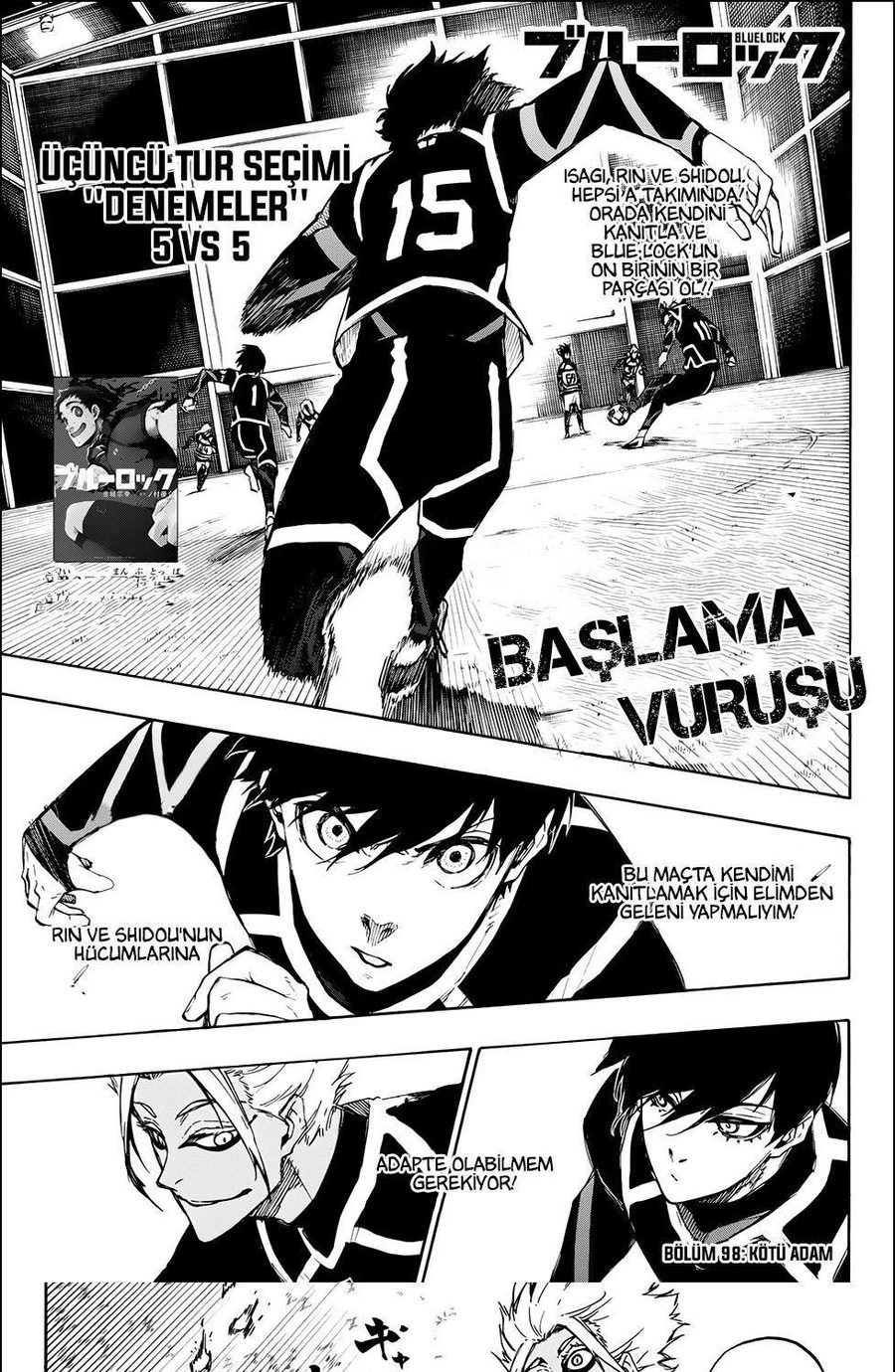 Blue Lock Bölüm 98 - Sayfa 1 manga oku