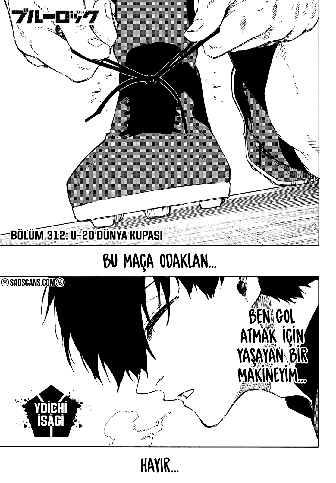 Blue Lock Bölüm 312 - Sayfa 1 manga oku