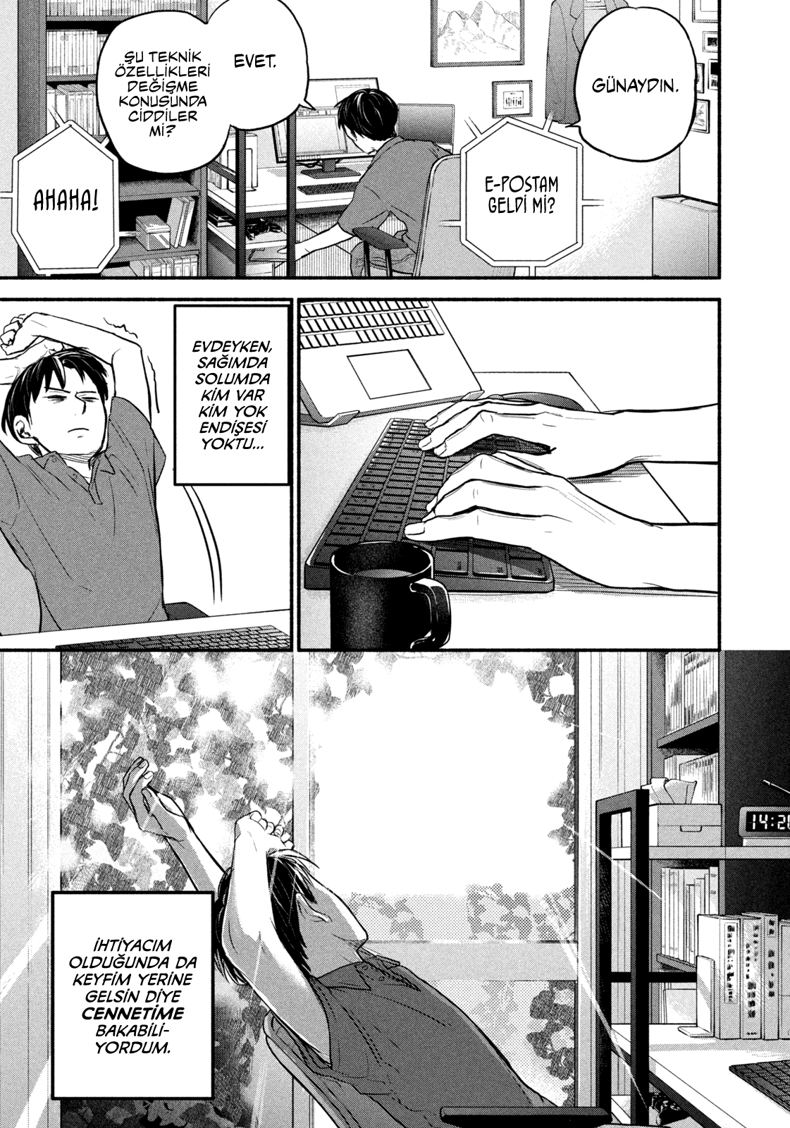 Telework Yotabanashi Bölüm 4 - Sayfa 4 manga oku