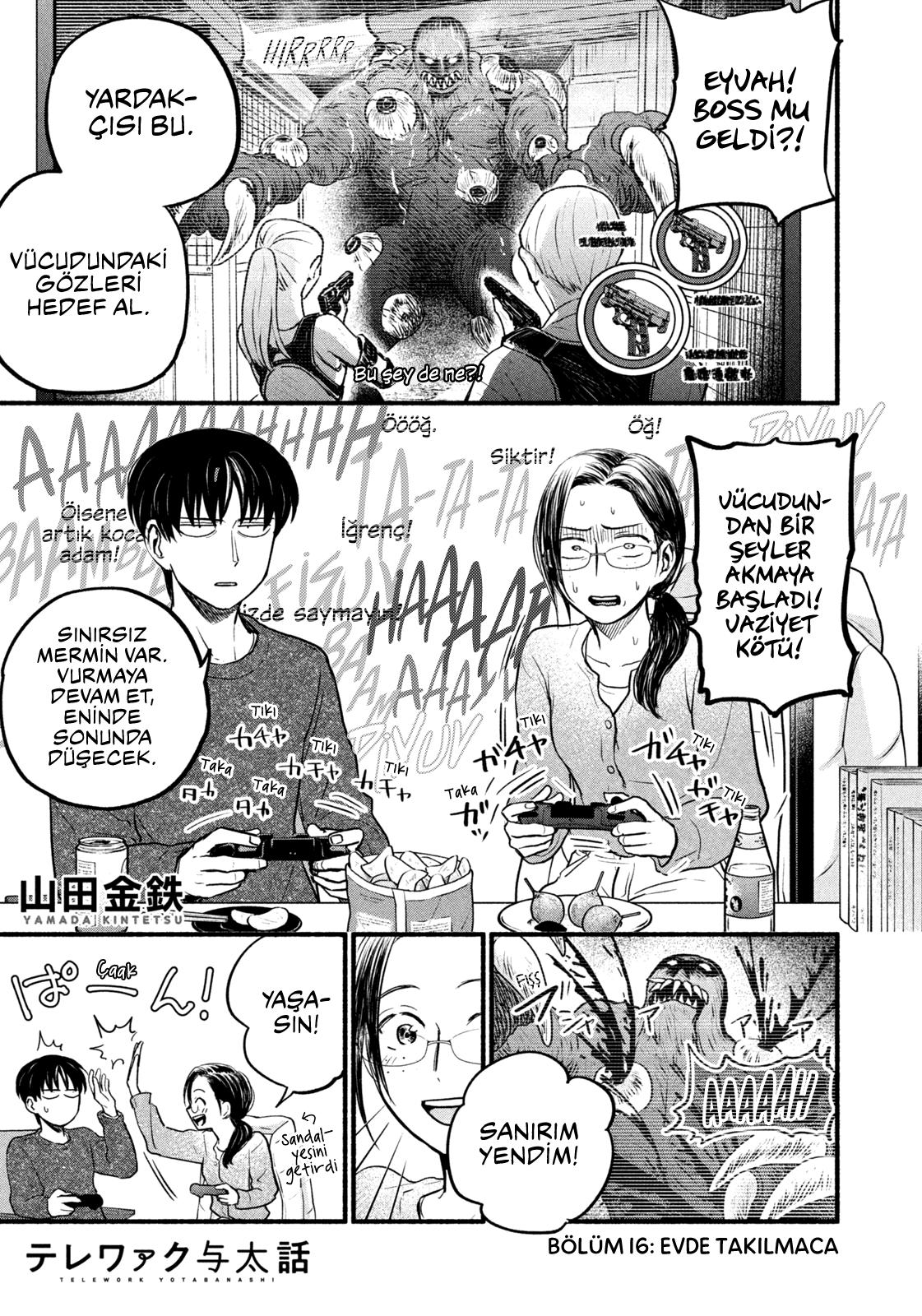 Telework Yotabanashi Bölüm 16 - Sayfa 1 manga oku